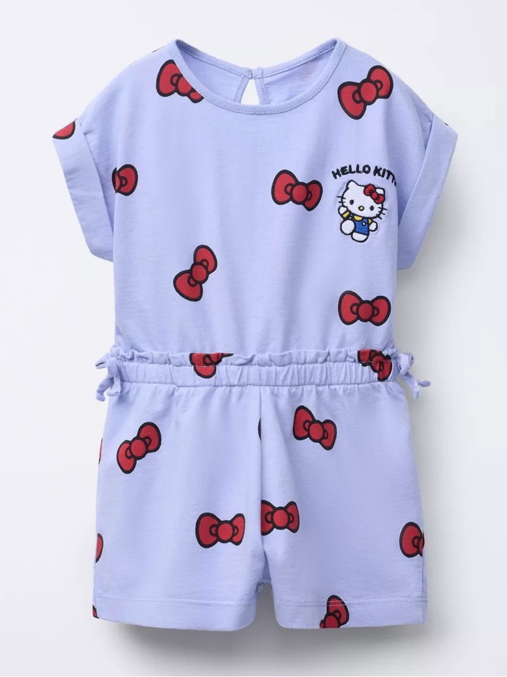 Zara x Hello Kitty Sanrio Romper 3Y 98cm Lavender Bow Print Girls Jumpsuit